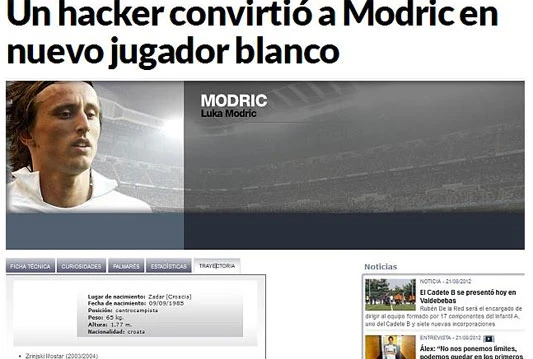 Modrić osvanuo na službenoj web stranici Reala: Uvršten u listu igrača
