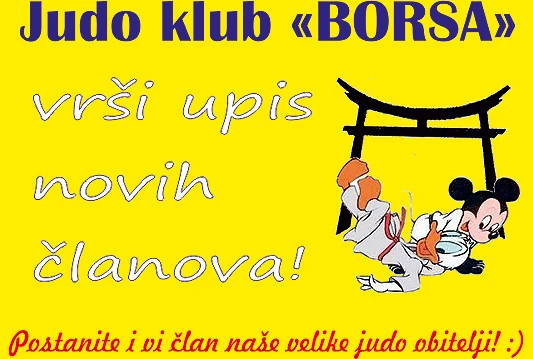 Judo klub ''Borsa'' Mostar i ove godine vrši upis novih članova
