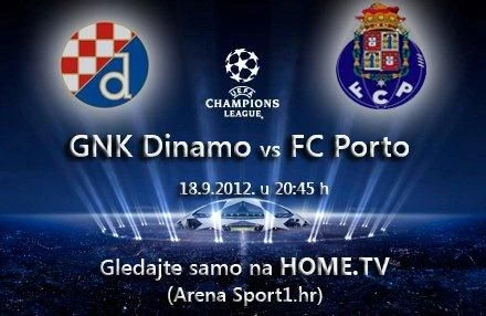 Utakmica prvog kola Lige prvaka Dinamo – Porto samo u programu HOME.TV-a
