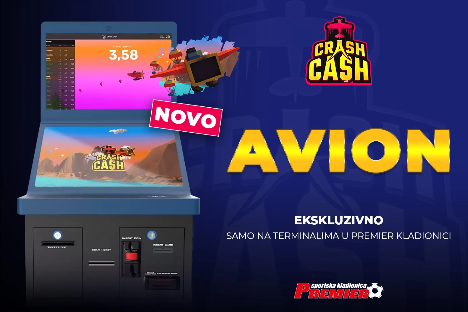Nova igra AVION dostupna u Premier kladionici