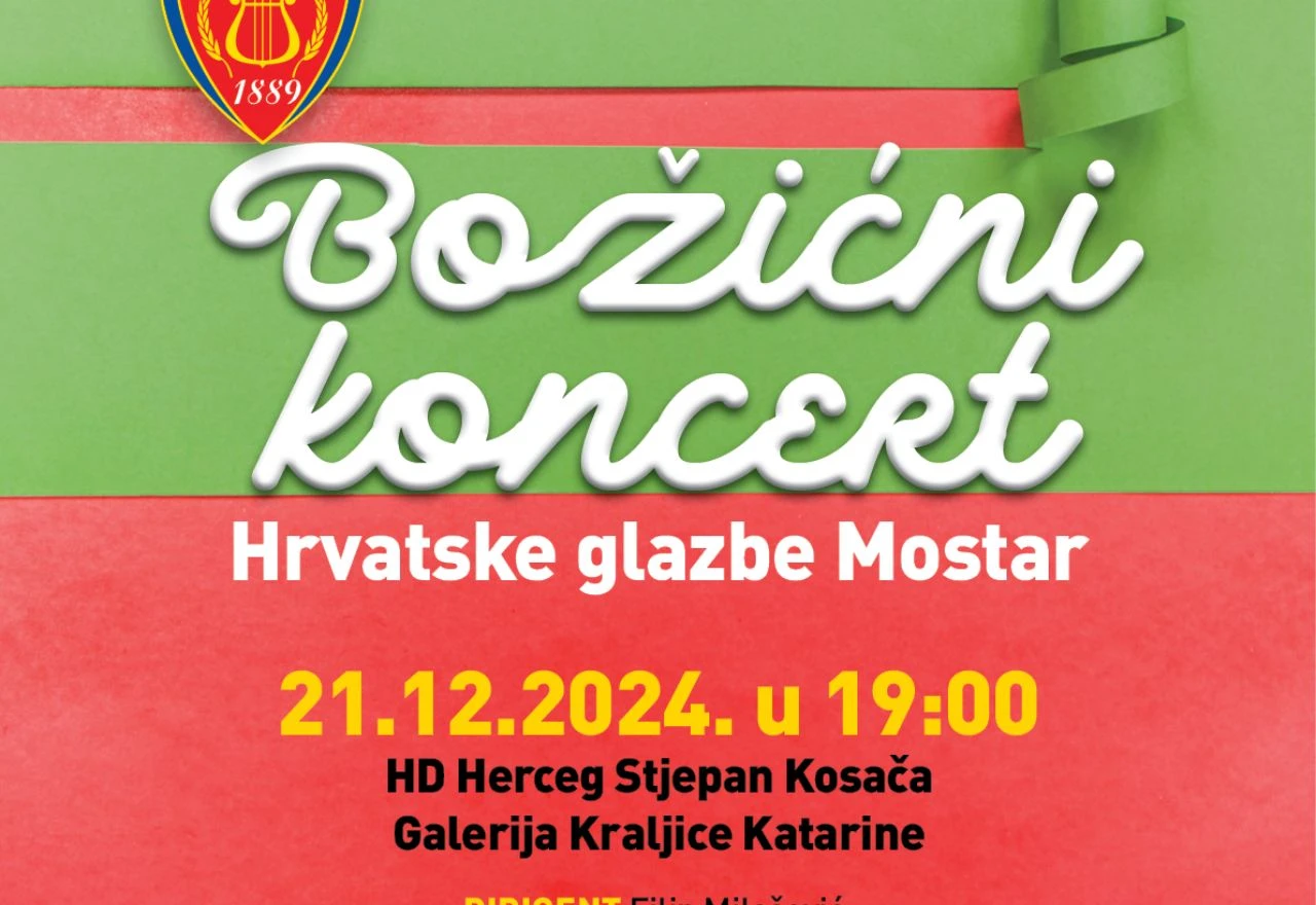 Doživite čaroliju Božića uz puhački orkestar Hrvatska glazba Mostar