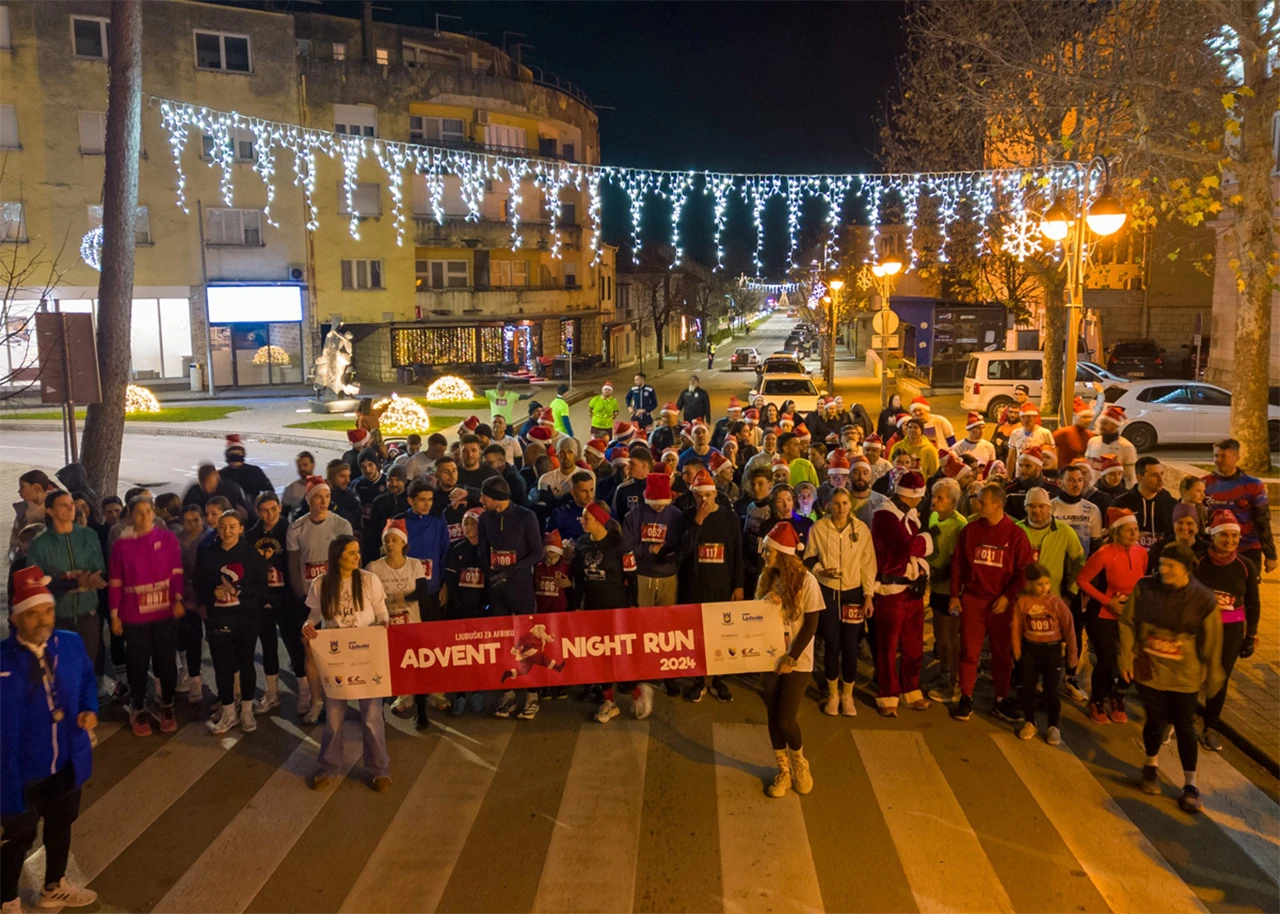 Rekordnih 155 trkača na Advent Night Run u Ljubuškom