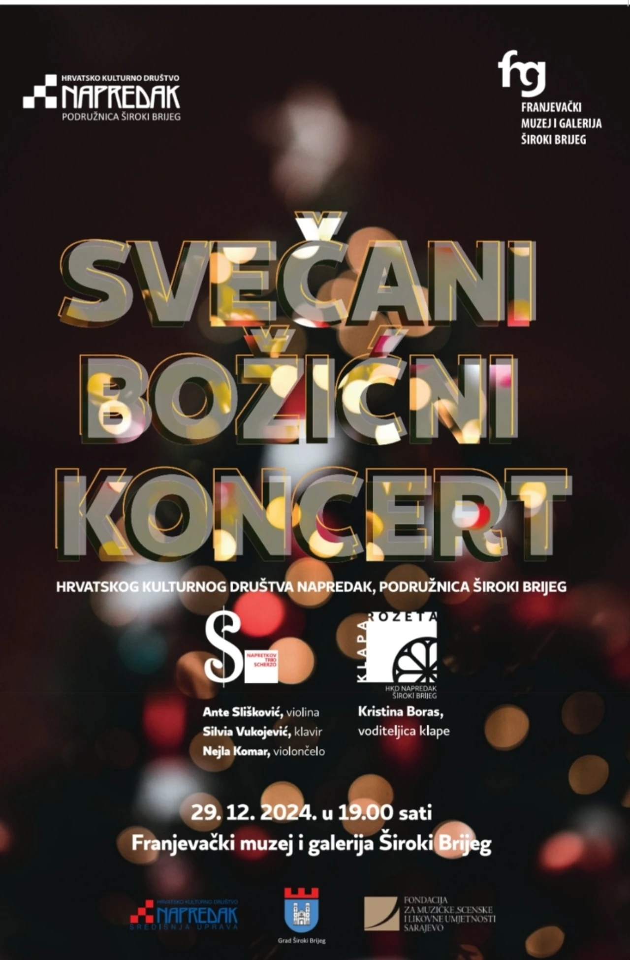 "Napretkov svečani božićni koncert 2024." u Širokom Brijegu