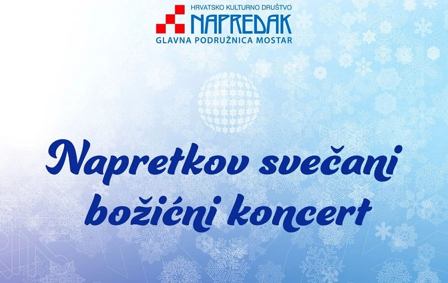 Najljepše božićne skladbe u Mostaru: HKD Napredak poziva na svečani koncert