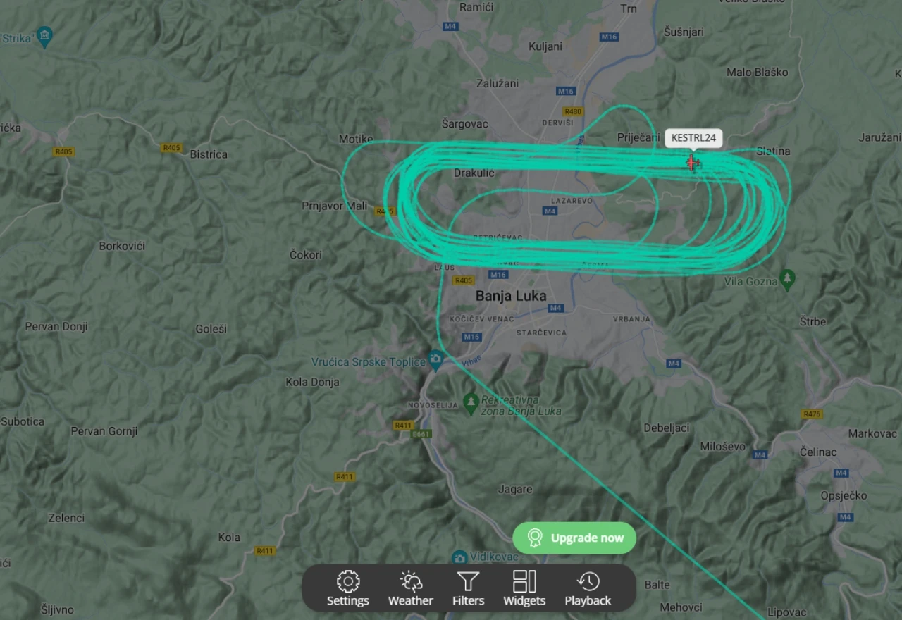 Avion kružio iznad Banja Luke