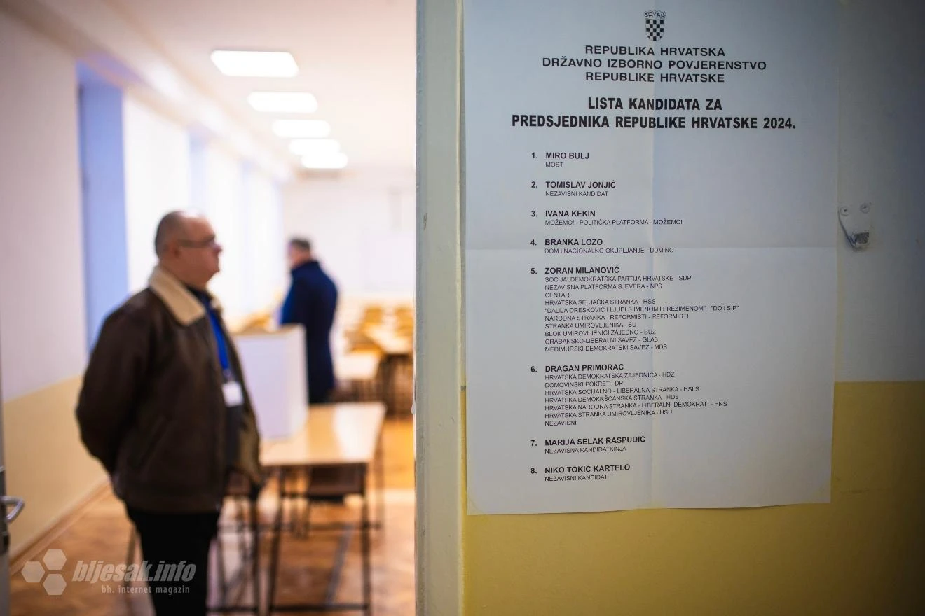 Izbori za Predsjednika RH: Manji odaziv birača i u BiH