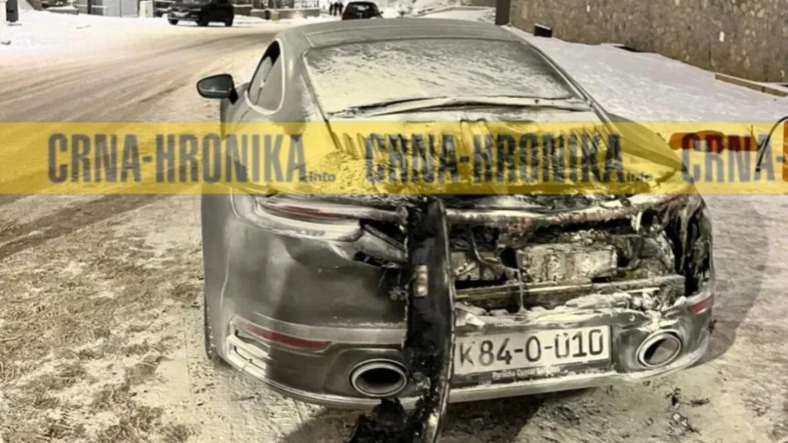 Na Bjelašnici izgorio skupocjeni automobil