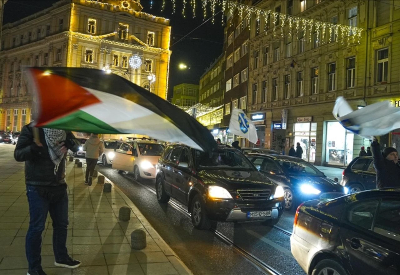 Sarajlije proslavile prekid vatre u Gazi