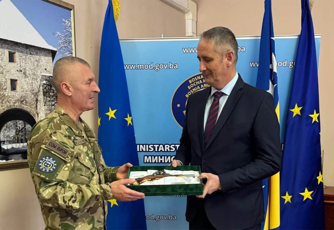 Galić na oproštajnom sastanku sa odlazećim zapovjednikom EUFOR-a