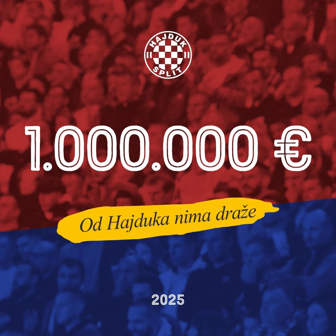 Hajduk Split u novoj godini prikupio već milijun eura članarina