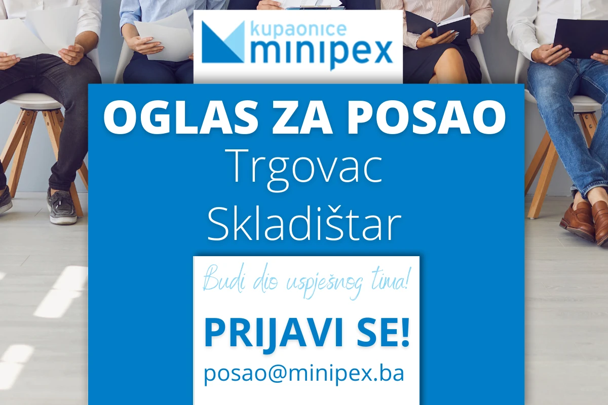 Natječaj za radna mjesta: Trgovac / prodajni savjetnik i skladištar