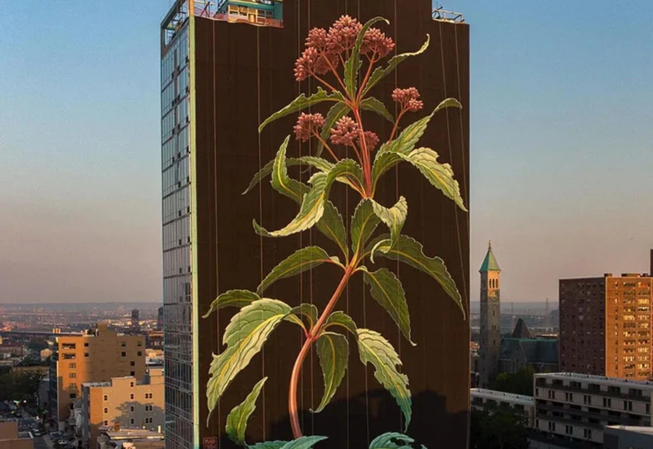 VIDEO: Cvjetni mural se prostire na 20 katova zgrade, evo kako izgleda