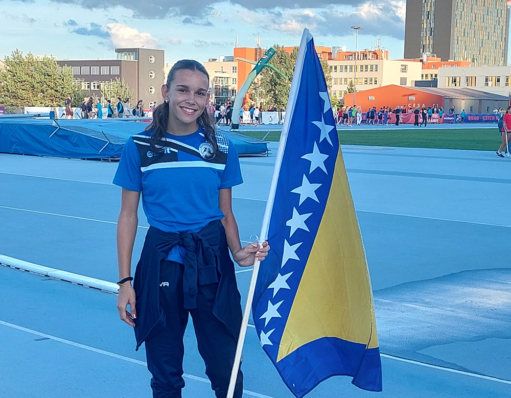 Mostarka Emina Đulić u juniorskoj atletskoj reprezentaciji Bosne i Hercegovine