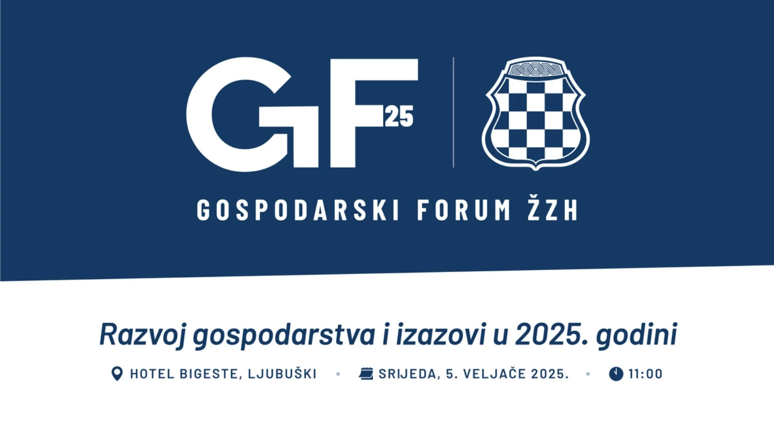 Gospodarski forum 'Razvoj gospodarstva i izazovi u 2025.' u srijedu u Ljubuškom