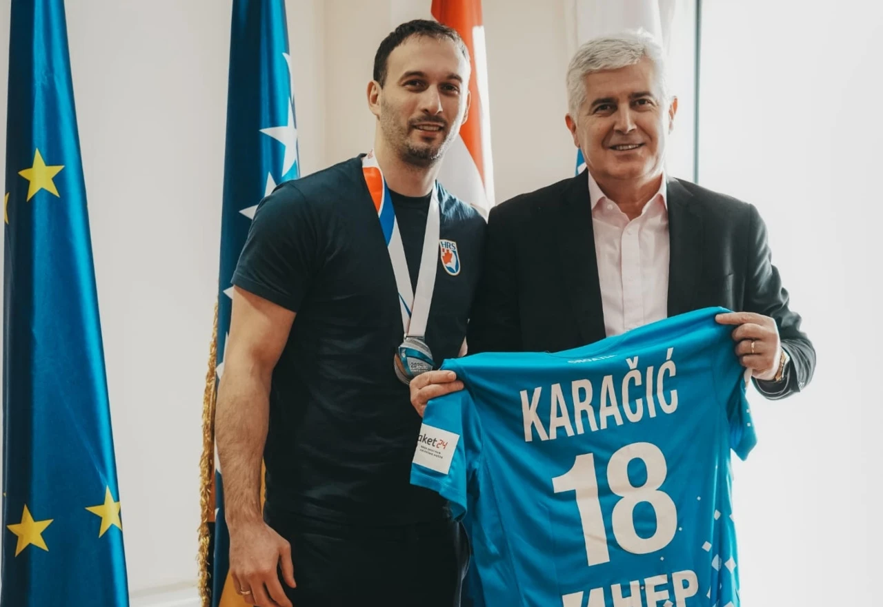 Čović ugostio Karačića: Ponos Mostara i hrvatskog rukometa
