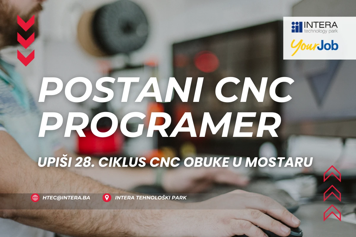 Posebna prilika za mlade! Iskoristite subvenciju od 900 KM za CNC obuku
