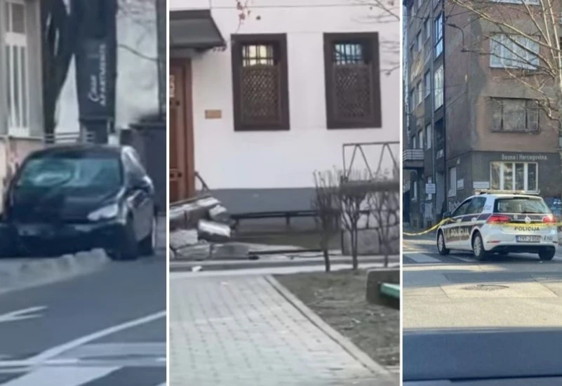 Automobilom uništio dio ograde džamije