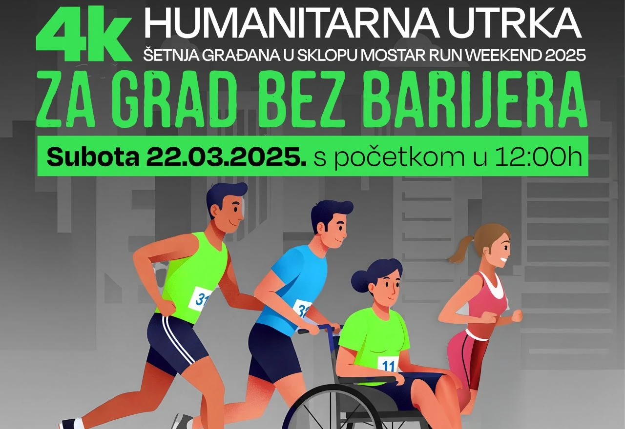 Humanitarna utrka: Korak prema boljem i pristupačnijem Mostaru