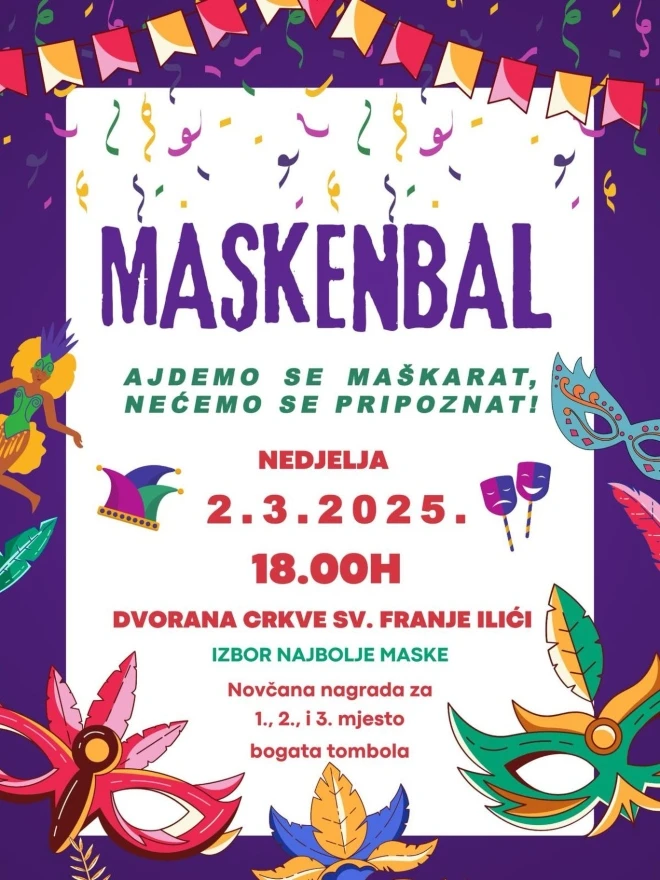 Maskenbal u Ilićima: "Ajdemo se maškarat, nećemo se pripoznat"