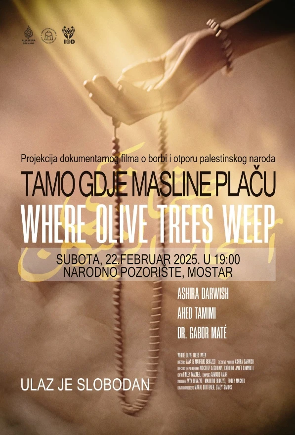 Nagrađivani dokumentarni film "Tamo gdje masline plaču" bit će prikazan i u Mostaru