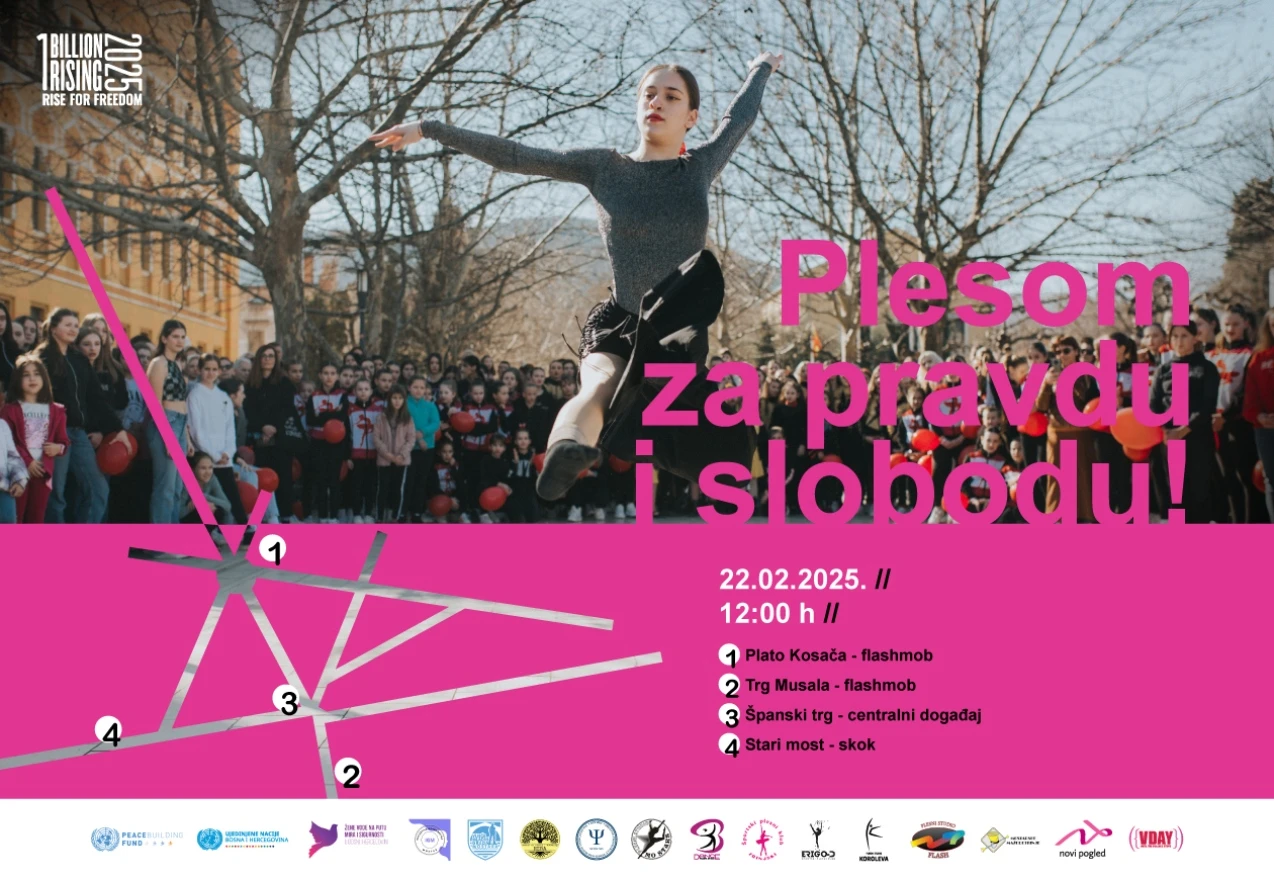 "Jedna milijarda ustaje" u subotu u Mostaru