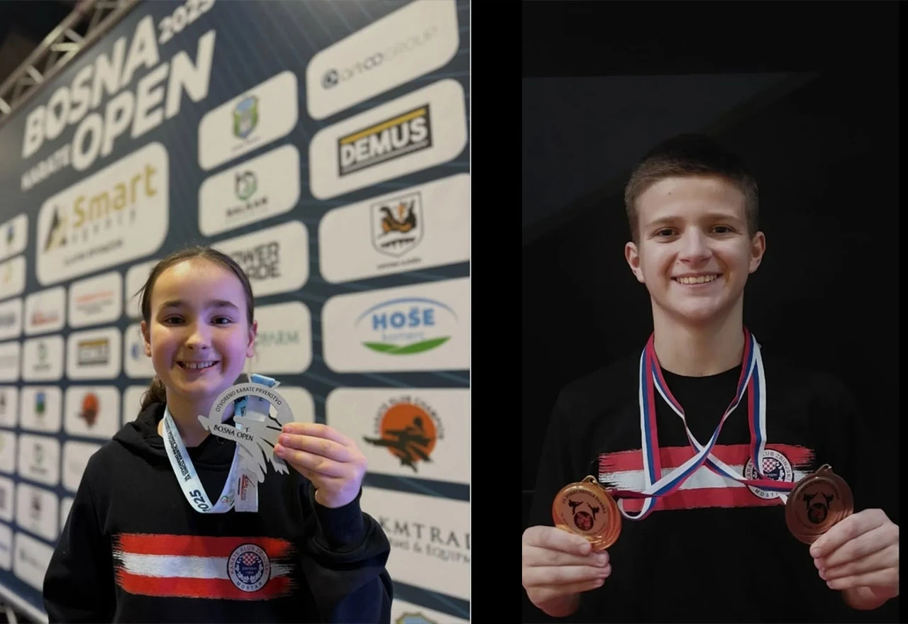 Pet medalja za Karate klub Zrinjski: Sjajni nastupi na Bosna Openu i turniru u Sloveniji
