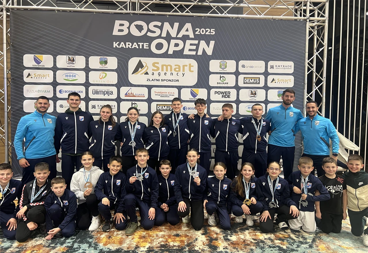 Sjajan nastup Karate kluba Široki Brijeg: 13 medalja na Bosna Openu!