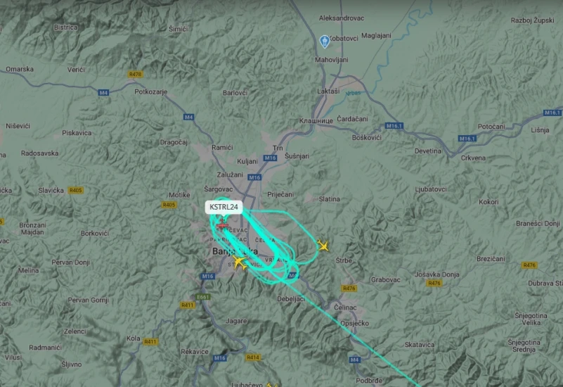 Avion ponovno kruži iznad Banja Luke