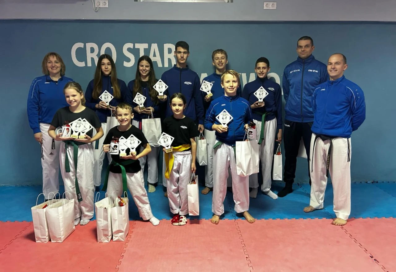 Taekwondo klub Cro Star Mostar održao svečanu dodjelu nagrada najboljim sportašima 2024. godine