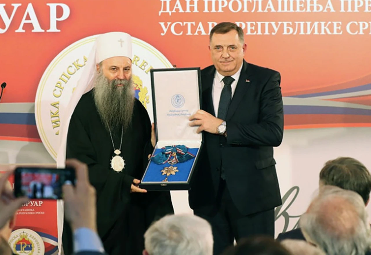 Patrijarh Porfirije stigao u Banja Luku na sastanak s Dodikom