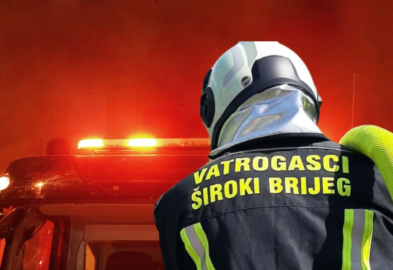 Široki Brijeg: Gorio osobni automobil 