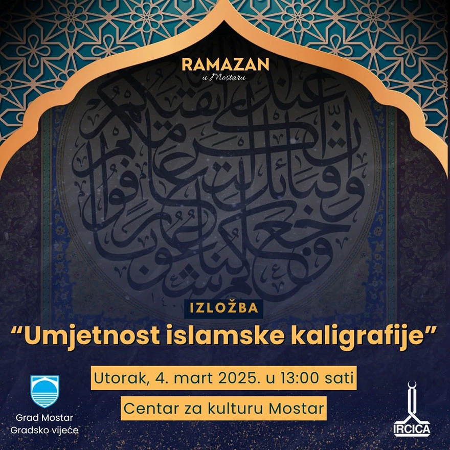 Mostar domaćin izložbe islamske kaligrafije: Otvorenje 4. ožujka