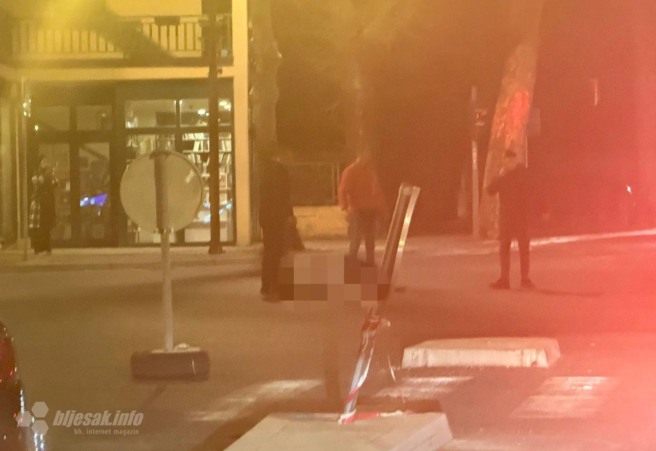 Foto | Mostar: Pješak ozlijeđen u prometnoj nesreći