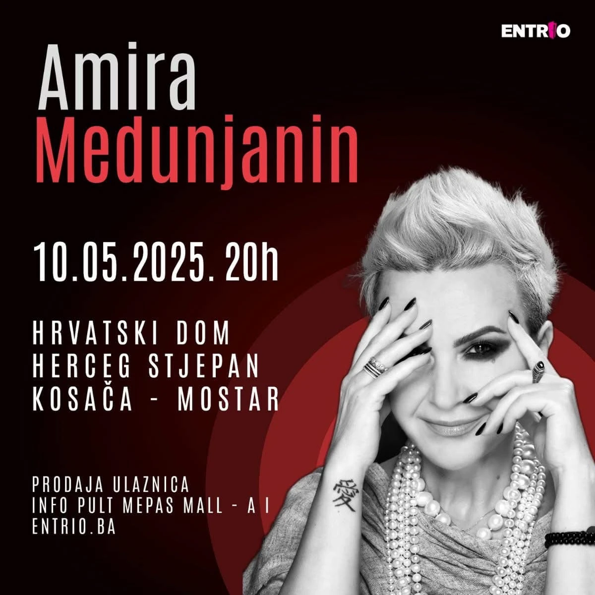 Veliko zanimanje za koncert Amire Medunjanin u Mostaru