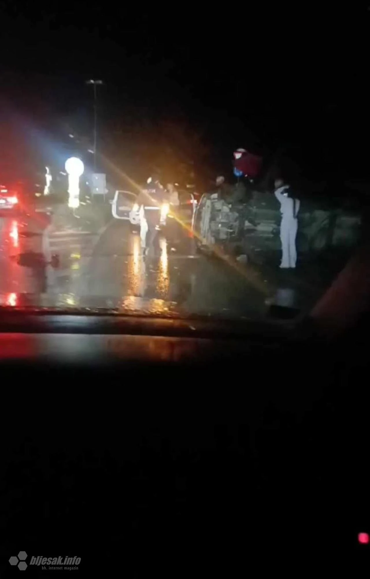 Prometna nesreća na ulazu u Čitluk: Automobil završio na boku