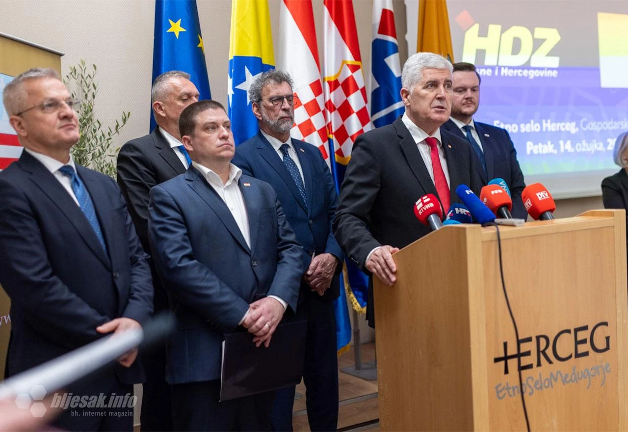 FOTO | Dužnosnici HDZ-a o projektima u BiH