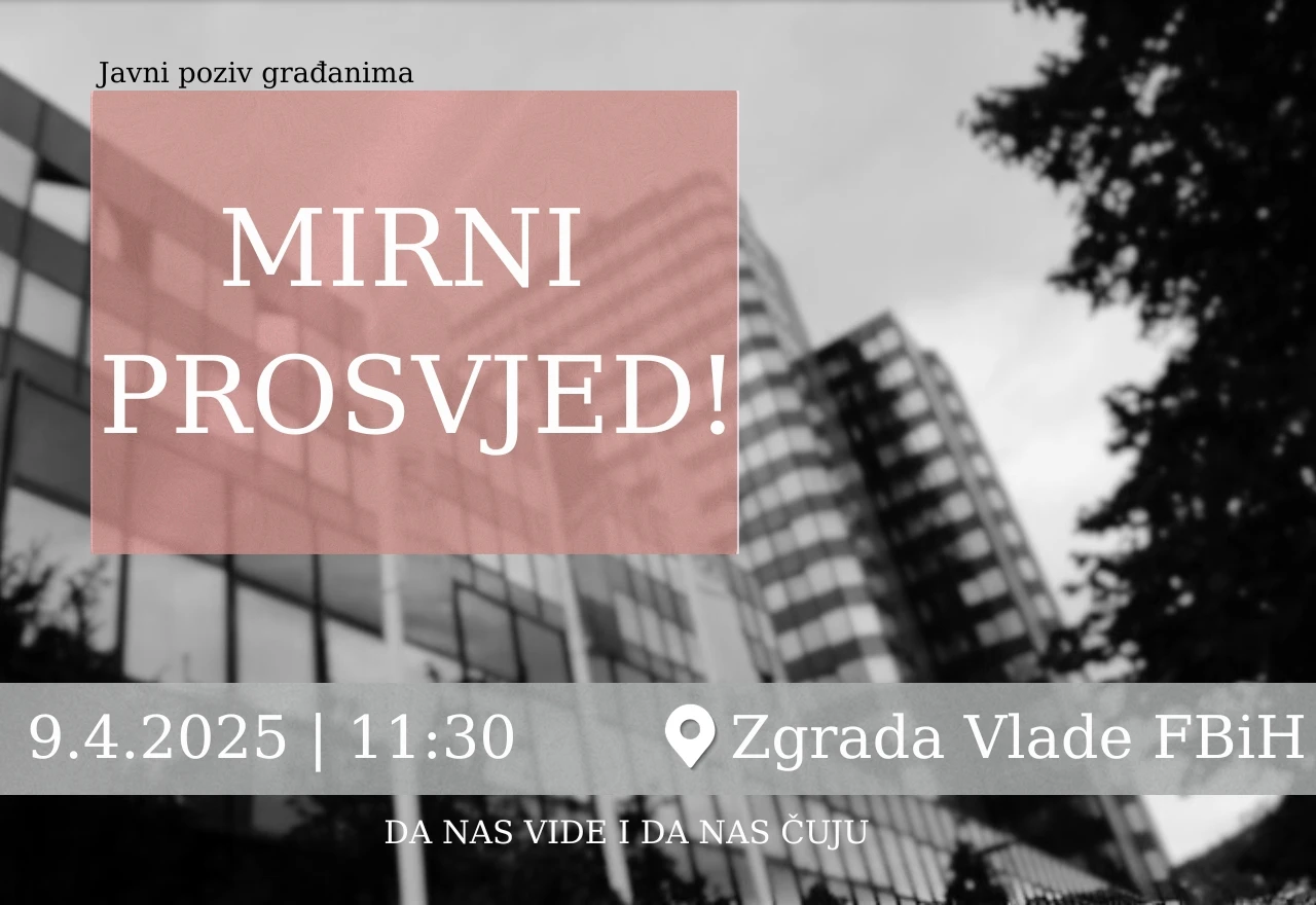 ''Hoće l' ta promjena'': Studenti najavili novi prosvjed ispred Vlade FBiH
