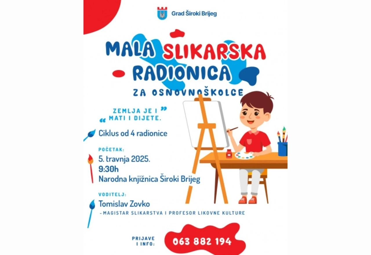 Široki Brijeg organizira besplatnu slikarsku radionicu za djecu