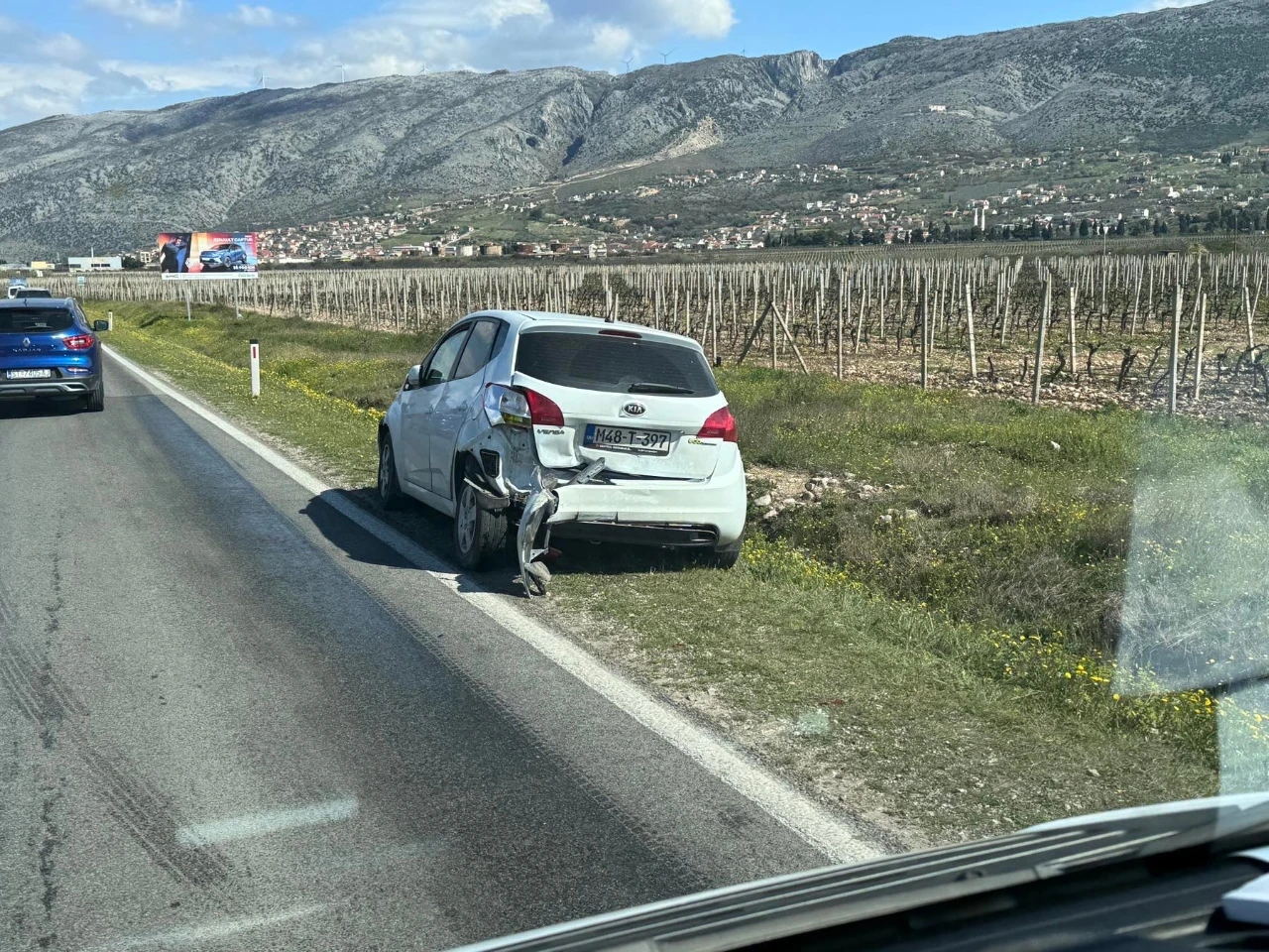 Sudar pet automobila kod Aerodroma u Mostaru