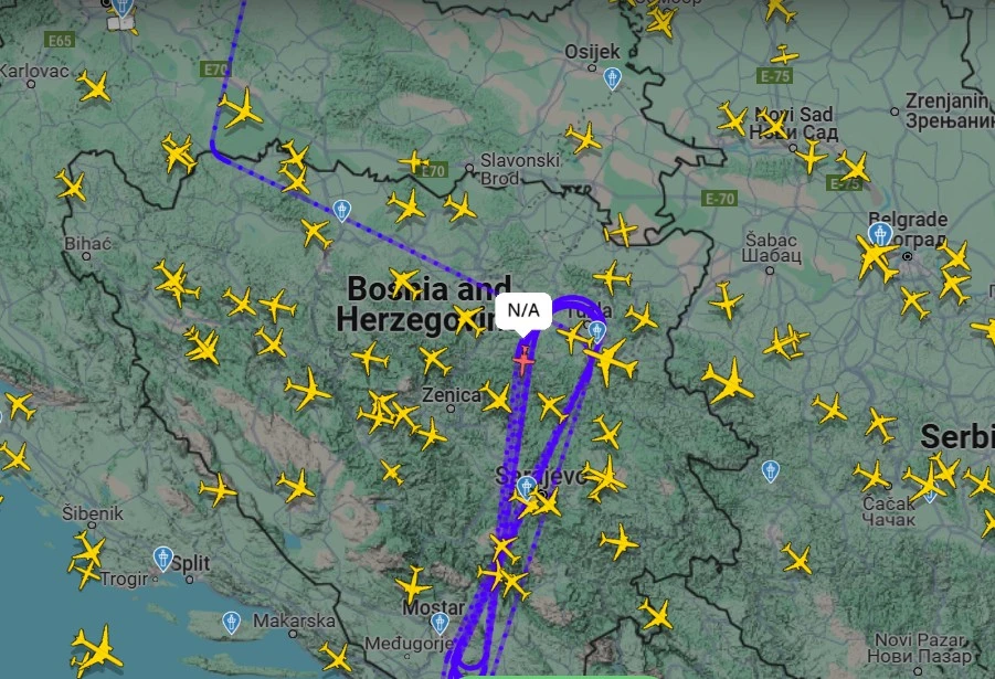 Američki špijunski avion nadlijetao i područje Mostara