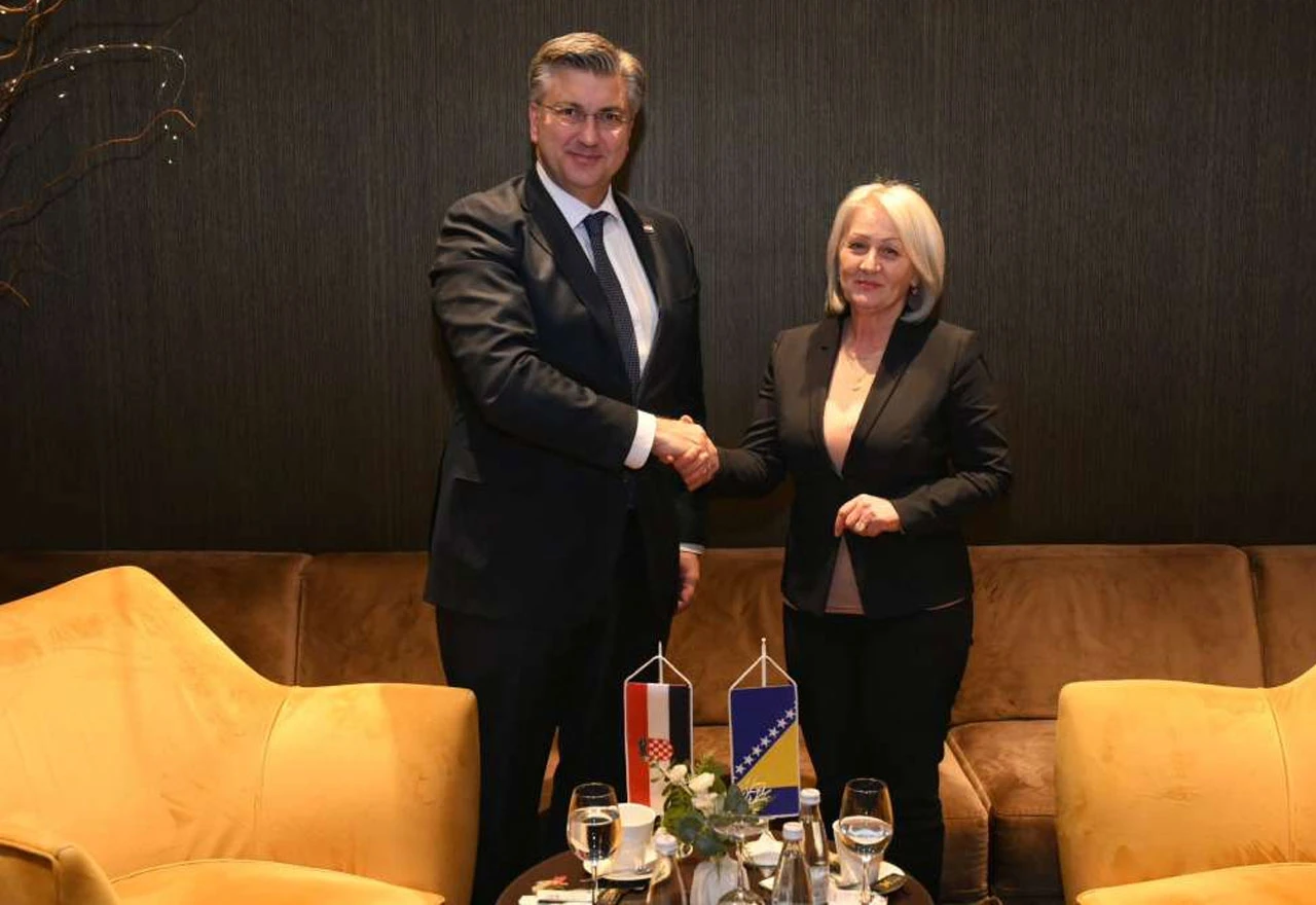 Plenković s Krišto u Mostaru: Hrvatska snažno uz europsku BiH