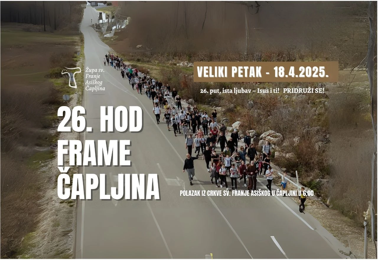 Duhovni program u Velikom tjednu i na Uskrs u Župi sv. Franje Asiškog Čapljina