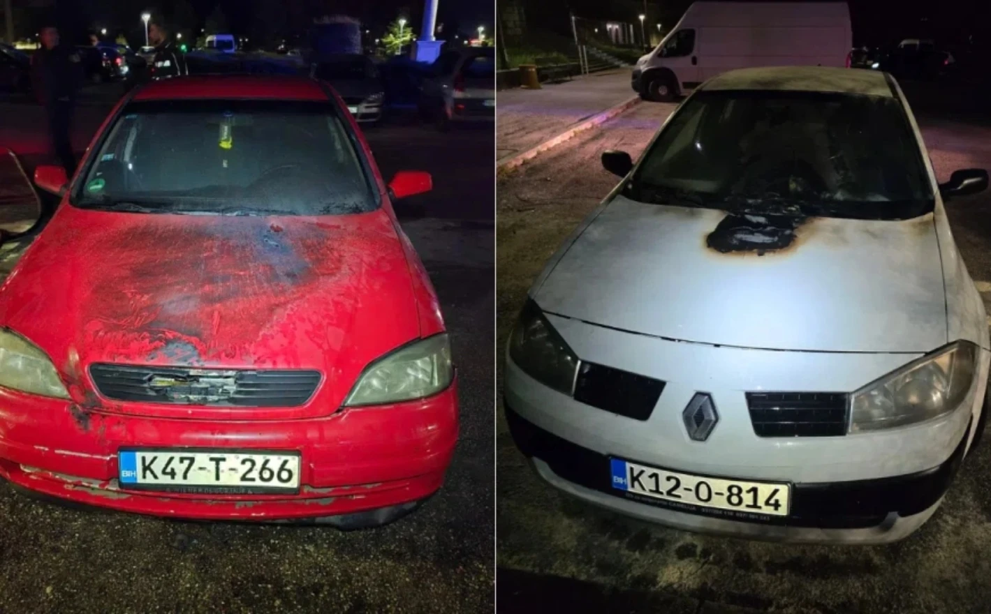 U Nikšiću napadnuto vozilo gradonačelnika Trebinja, zapaljena i dva auta bh. registracija