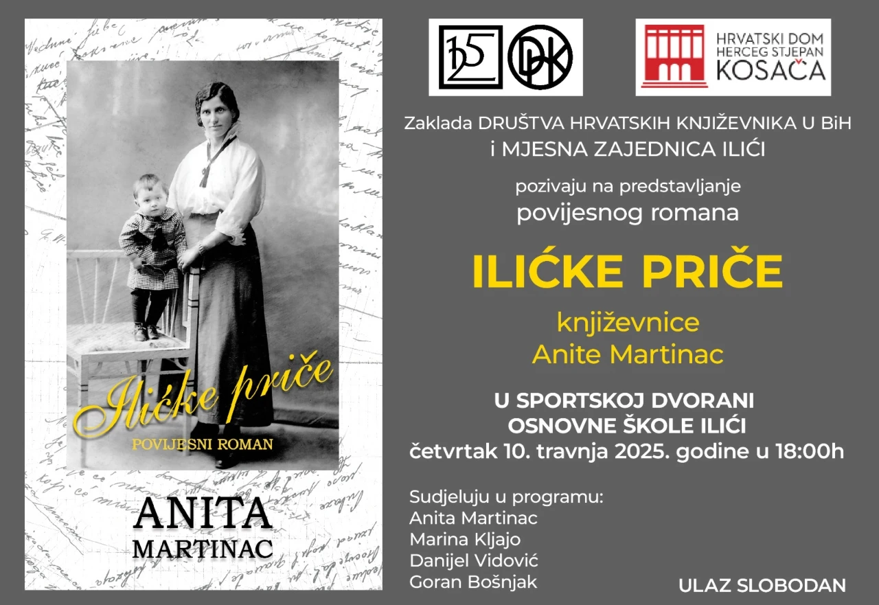 Predstavljanje romana "Ilićke priče" o povijesti Ilića i Mostara