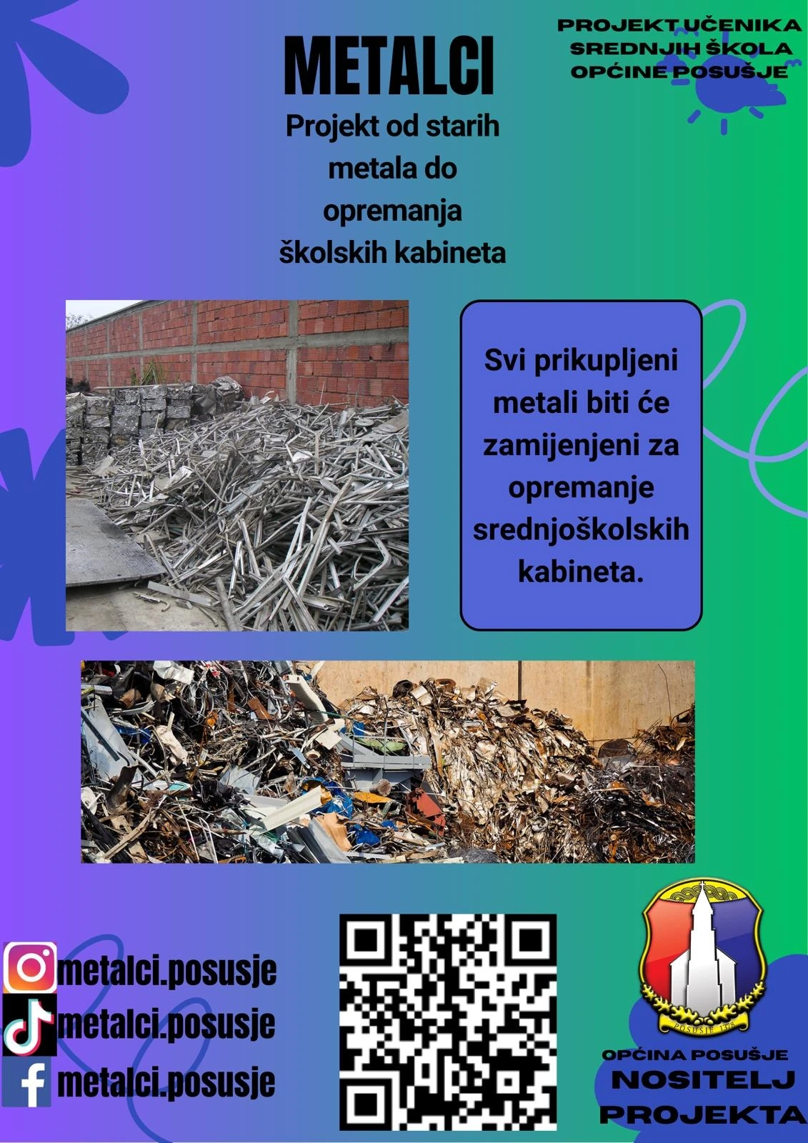 Posušje: Započeo projekt Metalci – od starih metala do opremanja školskih kabineta