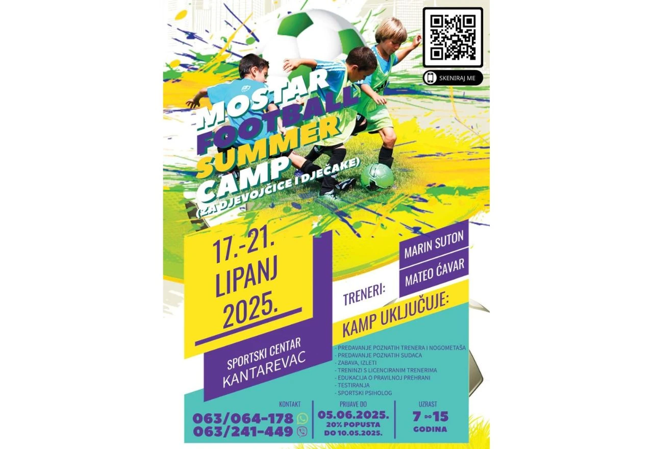 Mladi nogometaši i nogometašice pune Sportski centar Kantarevac