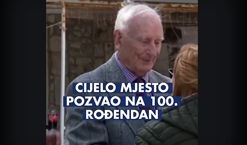 Na proslavu 100. rođendana pozvao cijelo mjesto