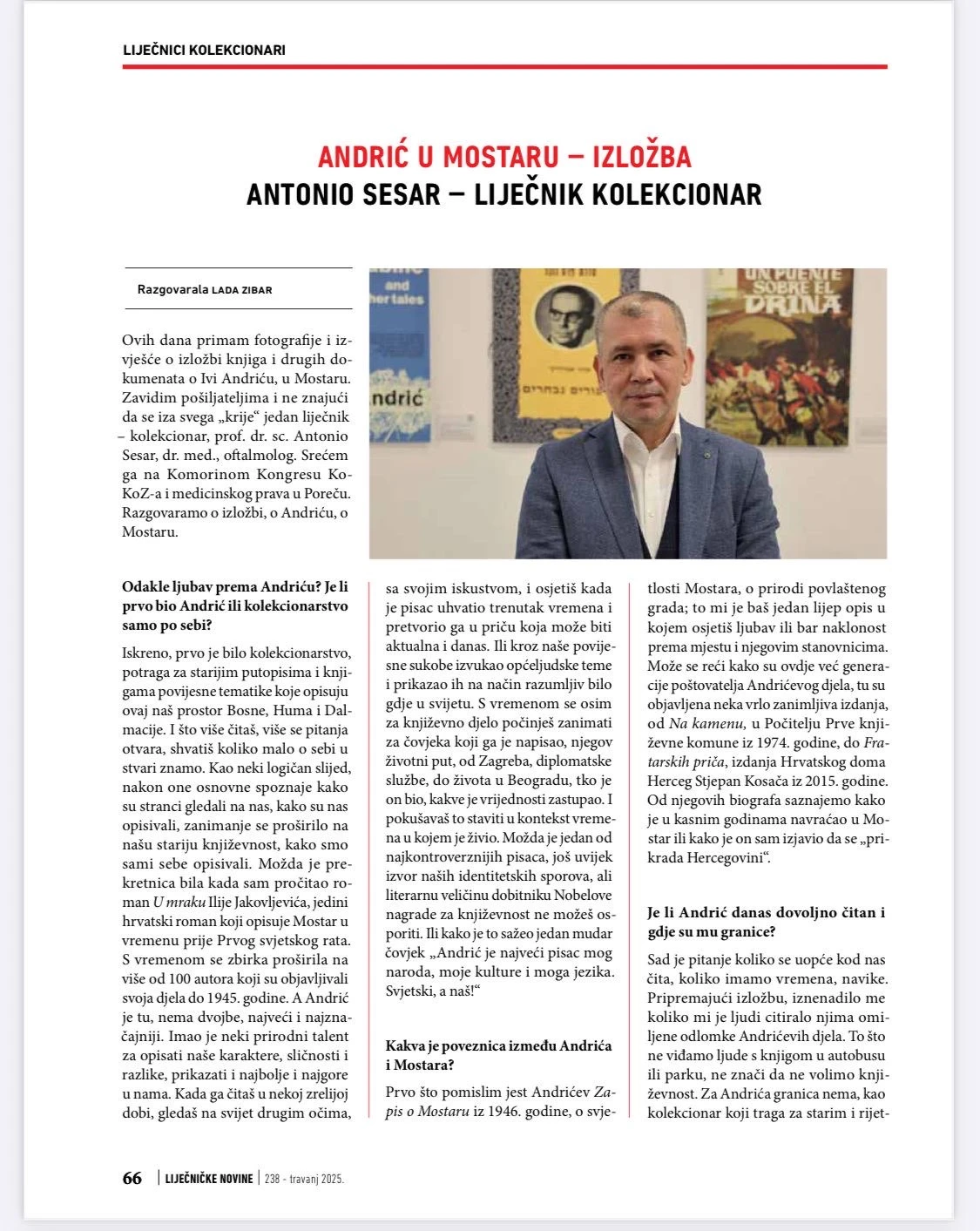 Intervju s Antoniom Sesarom