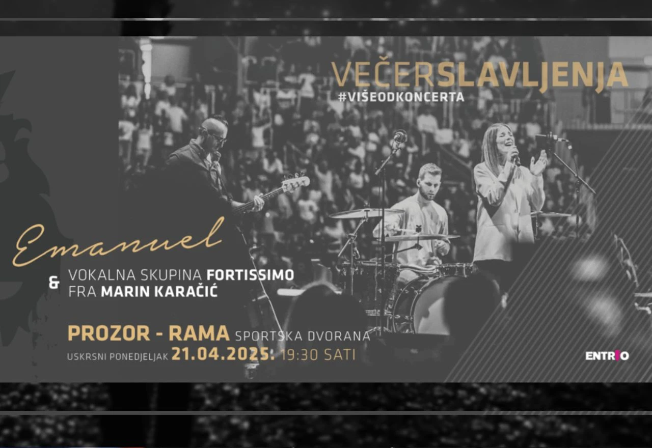 Unatoč smrti pape Franje, večerašnji program u Prozoru ostaje