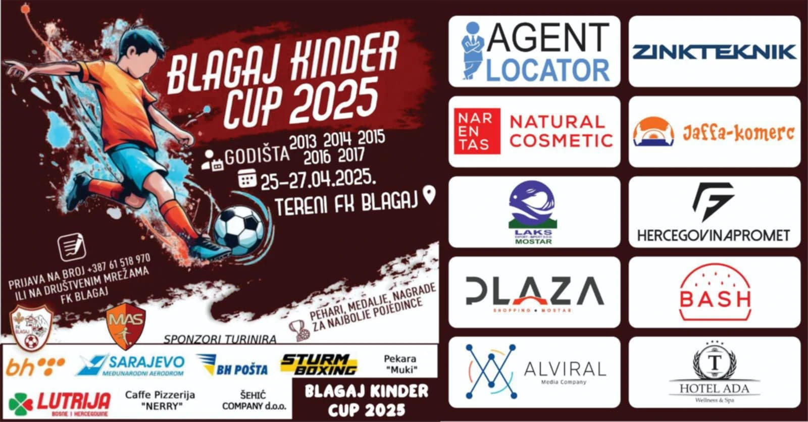 Blagaj Kinder Kup 2025: Za vikend sprema se prema dječji nogometni spektakl